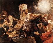 Belshazzar's Feast, REMBRANDT Harmenszoon van Rijn